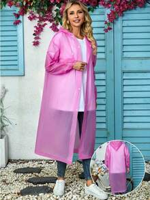 Bộ 1 áo khoác ngoài trời dày dặn chống thấm nước + giày chống thấm nước, unisex, áo khoác dài chống thấm nước, đồ dùng cắm trại - Nhiều màu - Xem 4