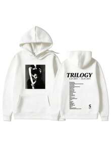 Retro The Weeknds Printed Clothing Street Hoodies Autumn Fleece Comfortable Sweatshirt Hip Hop Streetwear Unisex Trendyss Pullover (3) - trắng - Xem 1