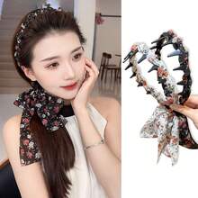 1pc/2pcs/3pcs Spring/Summer Elegant Polka Dot Bow Ribbon Headband, Ponytail Scrunchie, Headpiece Hair Accessories, Suitable For Dresses, Daily Outfits, Boho Chic ,Hair Hoop Hairband For Women Head Accessories - Multicolor - View 10