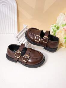 1 par de zapatos para primeros pasos de bebé con diseño suave y antideslizante, de color marrón, con un diseño lindo y de moda, adecuados para primavera, verano, otoño e invierno (talla 16-19, por favor pida una talla menos) - Marrón - Ver 4