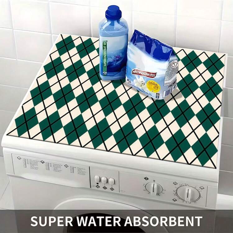 1pc Blueberry Muffin Pattern Printed Dish Drying Mat, Absorbent Quick Dry Kitchen Counter Pad, Non-Slip Coffee Machine Drip Tray, Rubber Material, Kitchen Essential, Home Accessory - Blueberry Muffins - View 8