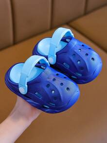 Kids Summer Sandals, New Boys & Girls Student Lightweight Non-Slip Beach & Indoor Slippers - Blue - View 2