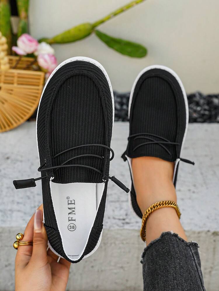Men And Women With The Same Casual Low-Top Cloth Shoes, Chrysanthemum Embroidery Washed Cloth Loafers, Soft Non-Slip Wear-Resistant Fashion Cloth Shoes - 升級款黑色 - 查看 2