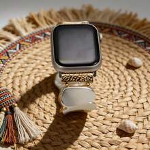 1pc Matte Metal Minimalist Elastic Watch Band (Watch Not Included), Suitable For Daily Wear And Gift, Compatible With 38/40/41/42/44/45/46/49mm Ultra1/2/3/SE/11/10/9/8/7/6/5/4/3/2/1 Series - Mixed Colors - View 6