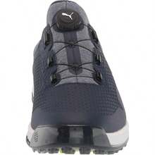 Puma Proadapt Alphacat Disc Men's Golf Shoes Spikeless - 海軍藍/螢光黃 - 查看 2