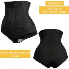 Sexy Breathable High Waist Body Shaper - Negro - - View 4