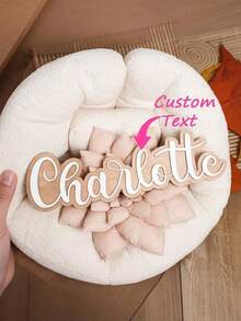 1 biển chữ gỗ hai lớp tùy chỉnh, bảng tên cá nhân hóa, phong cách Boho, không cần điện, thích hợp trang trí phòng, nhà cửa, kỷ niệm, Giáng sinh, sinh nhật, Ngày của Cha, đồ trang trí treo thủ công, biển tên phòng trẻ em - Nhiều màu - Xem 1