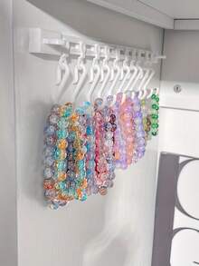 Selbstklebender Armband-Aufhänger Organizer, abnehmbar & beweglich für Küche, Karten, ohne Bohren erforderlich - Verschiedenfarbig - Übersicht 4