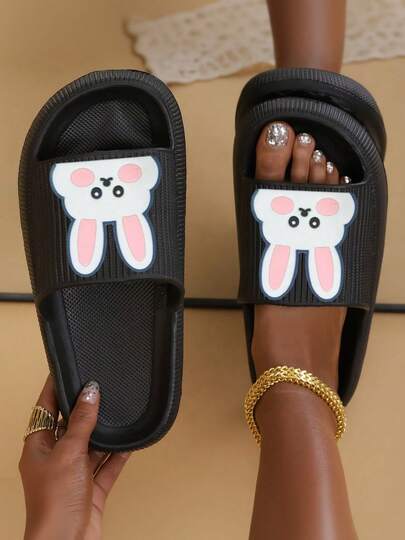 New Summer Fashion Versatile Solid Color Vertical Stripe Single Hole Thick Soft Comfortable EVA Non-Slip Anti-Odor Anti-Bacterial Protective Foot Men's Slippers [For Wide Feet, It Is Recommended To Purchase Plus Size For Better Fit]