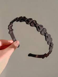 Set de 5 diademas de mujer estilo bohemio en blanco, negro, café oscuro, café claro y caqui, aros de plástico para el cabello, accesorios versátiles y elegantes minimalistas, adecuados para uso diario, casual, fiesta, playa, vacaciones, peinado, lavado de cara/cabello, maquillaje, accesorios de vestir, accesorios de viaje para primavera/verano/otoño/invierno, diadema, festival, cumpleaños - Multicolor - Ver 5