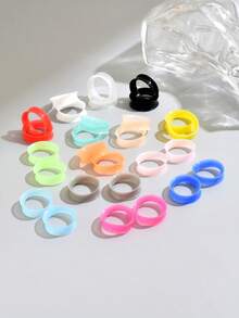 20个9毫米超薄硅胶耳扩，朋克风耳饰，简约时尚耳塞，男女通用 - 耳廓 - 查看 14