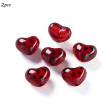 新款豹纹亚克力散珠心形星形透明直孔DIY手机链串珠材料 - 彩色 - 查看 27