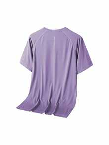 女士户外速干短袖跑步运动透气轻便训练服上衣T恤 春季 - 彩色 - 查看 3