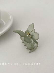 3个装女士塑料哑光蝴蝶小发夹，发爪 - 彩色 - 查看 5