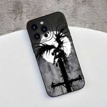 Funda De Teléfono With Textura Mate, Deseño De Ojo De ángel, Patrón Creativo With Temática De Anime "Death Under The Moon", Estilo único Y Divertido, Ideal Como Regalo Para Friends, Familia, Novio/A - 黑色 - 查看 9