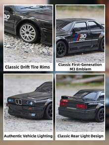 遥控车，带LED灯，漂移车，超级赛车，可充电成人玩具车。可充电遥控赛车，高速专业漂移，四驱遥控仿真车玩具，配备遥控车LED灯、漂移轮胎和道路障碍物，是送给孩子和成人、男孩和女孩的完美生日礼物。 - 遙控漂移車 - 查看 3