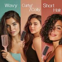 Curly Hair Brush,Curl Defining Brush For Effortlessly Defined Curls &Amp; Waves,Vented Hair Brush For Wet &Amp; Dry Hair,Women And Men,Reduces Frizz (Beige) ASIN B0FB93H4MR - ColorA - View 2