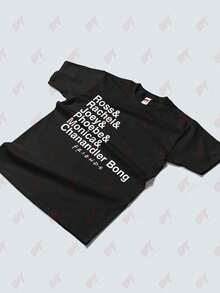 Friends Chanandler TV Show T-Shirt - Black - View 3