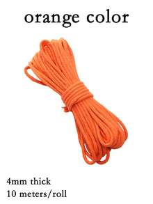10m Hilo de algodón colorido DIY | Material de tejido para llaveros de espiral y adornos de mochila | Suministros para hacer joyas a mano | Regalo completo para el Día de San Valentín - hilo de algodón - Ver 13