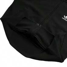 Adidas Originals Knitted Fitted Jacket/Coat, Women's Fitness Training Sports Casual IY7278 - Black - View 6