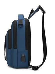 Men's Casual Crossbody Chest Bag, Suitable For School And Commuting - Blue - View 3