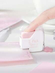 1pc Compact Stapler Pendant, Portable Stapler With 40pcs Staples Included - Solid Color - View 2
