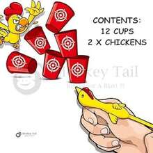 Juegos de Pollo y Vasos de Tiro - Azul - Ver 4