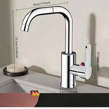 Kran Dapur Fleksibel Putar 360° - Kran Mixer Panas dan Dingin Pegangan Tunggal dengan Permukaan Mengkilap. Termasuk Inti Katup dan Perangkat Keras Pemasangan. Ideal untuk Wastafel Dapur Modern, Kamar Mandi, dan Ruang Rias; Aksesori Penting untuk Rumah Kontemporer dan Pilihan Sempurna untuk Proyek Renovasi Rumah. - MultiWarna - View 4