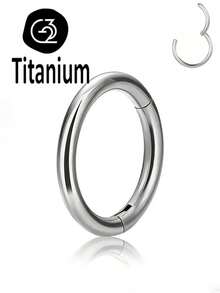Khuyên mũi bằng titan ASTM F136, khuyên septum, cỡ 20G 0.8MM/18G 1.0MM/16G 1.2MM/14G 1.6MM, đường kính trong 6MM/7MM/8MM/9MM/10MM và 12MM, trang sức xỏ khuyên mũi bằng kim loại titan G23. - Vòng phân đoạn cao - Xem 13