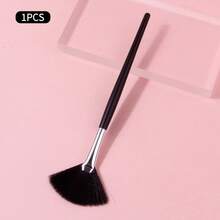 1pc/4pcs Bestselling Multi-Functional Fan Brush, High Quality Soft Hair Powder Brush, Highlighter Brush, Evenly Picks Up Powder Without Fallout, Makeup Brush Beauty Tool - Multicolor - View 9