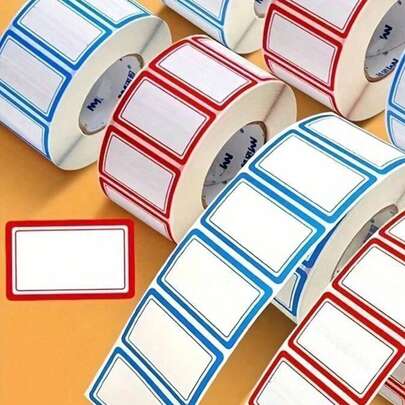 1000pcs Waterproof & Oil-Proof Labels - Suitable For Refrigerator, Freezer, Food Storage Room And Kitchen Organization - Perfect For Food Containers, Jars, Lunch Boxes Labeling Stickers (1000pcs), Food Storage Labels, Minimalist Design, Oil-Resistant Material, Suitable For Busy Households, Thank You Stickers, Birthday Stickers, Gift Labels, Label Stickers