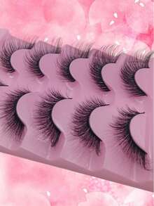 5对柔软3D人造毛假睫毛 | 纤长浓密，易于抓握，自然融合感 - 查看 6