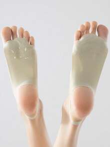 1/3/6 双装女士双趾隐形袜，夏季薄款冰丝分趾袜，超低帮，防滑，露趾船袜 - 彩色 - 查看 5