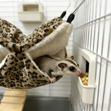 Sugar Glider Sleeping Nest, Hanging Small Pet Sleeping Bag, Hamster Hammock, Chinchilla Sleeping Nest, Guinea Pig Hiding Nest - polka dots - View 8