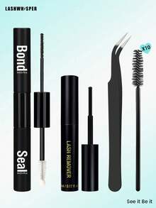 DIY D型卷翘假睫毛，单根睫毛簇，用于嫁接睫毛，自然轻盈，打造纤长浓密效果，柔软轻盈的假睫毛 - 彩色 - 查看 21