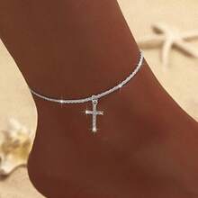 Hot-Selling  Sparkling Anklet For Women, High-End Minimalist Style With Glittering Starry Anklet Accessories - 2468 - Silver - View 9