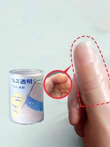 Ống bảo vệ ngón tay trong suốt tự dính, kích thước 1m x 5cm - Chất liệu nhựa thoáng khí, không gây dị ứng, giúp ngăn ngừa nứt và trầy xước. - A - Xem 1