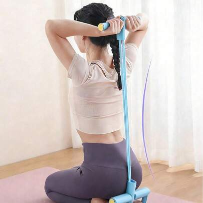 1 bộ dây kháng lực có tay cầm, dây kéo tập yoga đa năng cho nam và nữ, dụng cụ căng dây đạp để tập thể dục, thiết bị thể dục tại nhà đa năng, dây đàn hồi tập bụng yoga, dây căng. Dây kháng lực có đai để kéo giãn chân, hỗ trợ tập gập bụng, dây kháng lực đạp yoga cho nữ giúp mở rộng vai và lưng.