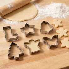 Bộ khuôn cắt bánh hình chuông thiên thần, bướm, sao, khuôn kim loại không gỉ, bộ khuôn nướng hình hoa dùng trong nhà bếp, lễ hội Halloween và Giáng sinh. - Xem 4