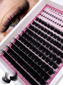 238pcs/218pcs/198pcs/178pcs/158pcs/138pcs DIY Eyelash Clusters 300D/200D/160D/120D/100D80D/60D Long 6-20mm Lash Spikes Lower Eyelashes Volume Individual Lashes DIY Spiky Lash Extension Manga Cluster Eyelash Extensions Mink Strips Lashes Thick - DD - Xem 1