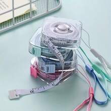 2m/6ft Cute Soft Tape Measure With Portable Retractable Lock Mechanism And Clear CM/Inch Markings, Ideal For Sewing, Household, Waist, Bust And Height Measurement, Durable And Easy To Store - Multicolor - View 5