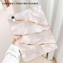 1 ốp lưng dạng gập bảo vệ máy tính bảng có khe cắm bút, họa tiết vân đá cẩm thạch lượn sóng bất đối xứng, tương thích với Honor Pad 8/9/10, Honor GT 11.5inch/X7/X8A/X9/X8Pro/X9Pro/V9/V8 Pro, MatePad SE 11inch/MatePad 11inch/11.5inch, MatePad Pro, Apple thế hệ thứ 10/11 2025 (A16), A9/A9+/A11/S11/S10 FE+, chức năng tự động tắt/mở màn hình, thích hợp làm quà tặng cho mùa tựu trường, ngày Valentine, quà tặng ngày lễ. - Nhiều màu - Xem 1