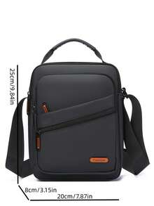 New Casual Business Briefcase, Men's Nylon Handbag, Multi-Pocket Shoulder Messenger Bag - Multicolor - View 4