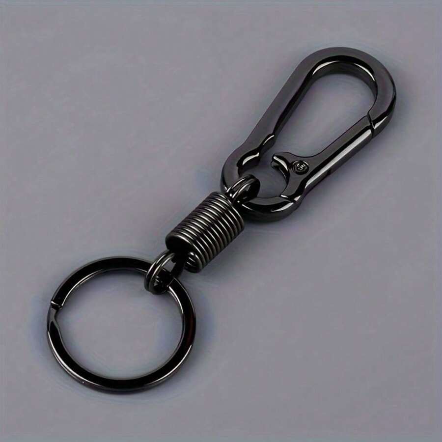 [Stylish Keychain] Stylish Minimalist Durable Keychain | Strong Outdoor Keychain Shape - Perfect For Retro Accessory Lovers - Black - View 1