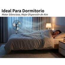 Mini Ventilador de 12 Pulgadas, Modelo Oscilatorio de 360° Grados, Motor de 65w, 3 Velocidades, Altura Ajustable, Para Dormitorio - Multicolor (Al Azar) - Ver 6