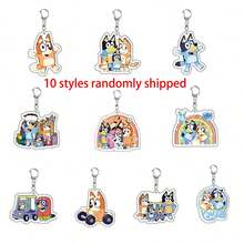 1套/5个装 Bluey 家族亚克力钥匙扣挂件包包挂件 Bingo Friends 娃娃挂件，非常适合节日、粉丝和送礼，完美的派对和节日礼物，嘉年华玩具（款式随机） - 彩色 - 查看 11