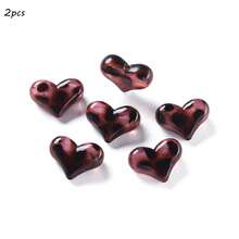 新款豹纹亚克力散珠心形星形透明直孔DIY手机链串珠材料 - 彩色 - 查看 10