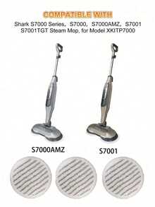 1 pieza/2 piezas/3 piezas Almohadillas de repuesto compatibles con Shark S7000AMZ S7001 S6002EU T2 Steam Mop, adecuadas para cocina, comedor, dormitorio, hotel, fácil de usar - Redondo - Ver 1