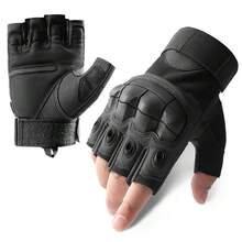 1双夏季半指运动透气手套，户外骑行徒步防滑手套 - 白色 - 查看 4