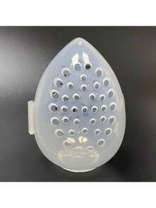 便携式透明透气化妆蛋收纳盒，带防霉防潮海绵保护壳，适用于化妆海绵/粉扑/粉扑等物品，可用于房间、家居、卧室、浴室、粉色房间、客厅装饰、旅行用品、礼品袋、送给妈妈、爸爸、男士、朋友、老师的礼物、生日礼物、婚礼礼物、办公桌、置物架、配件收纳、礼品盒、趣味礼物、收纳盒、珠宝盒、化妆刷收纳袋、香水收纳盒、化妆包、女士礼物、圣诞礼物、送礼佳品等。 - 彩色 - 查看 5